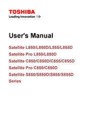 Toshiba Satellite S850D Series User Manual