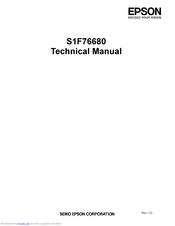 Epson S1F76680 Technical Manual