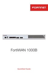 Fortinet FortiWAN 1000B Quick Start Manual