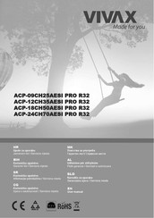 Vivax ACP-12CH35AESI PRO R32 User Manual
