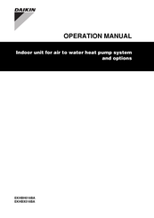 Daikin EKHBH016BA Operation Manual