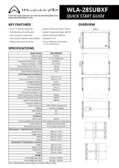 Wharfedale Pro WLA-28SUBXF Quick Start Manual