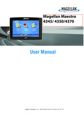 Magellan Maestro 4345 User Manual