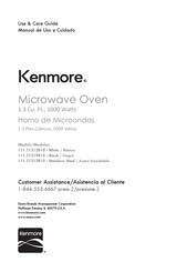 Kenmore 111.71313810 Use & Care Manual