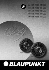 Blaupunkt Velocity Vx Series Manual