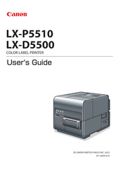 Canon LX-P5510 User Manual