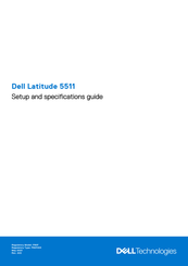 Dell Latitude 5511 Setup And Specifications Manual