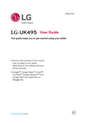 LG LG-UK495 User Manual