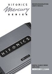 Hifonics MERCURY I/1500 User Manual
