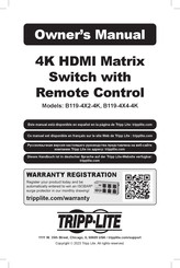 Tripp Lite B119-4X2-4K Owner's Manual