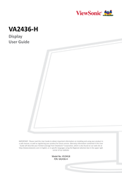 ViewSonic VA2436-H User Manual