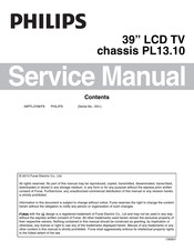 Philips 39PFL3708/F8 Service Manual