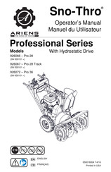 Ariens Professional Sno-Thro Pro 28 Track Operator's Manual