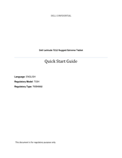 Dell Latitude 7212 Quick Start Manual