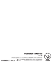 Husqvarna ST 151 Operator's Manual