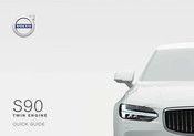 Volvo S90 TWIN ENGINE 2018 Quick Manual