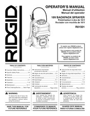 RIDGID R01501 Operator's Manual