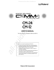Roland CAMM-1 CM-24 User Manual