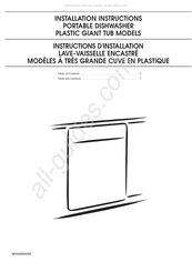 Maytag W10255025A Installation Instructions Manual