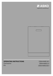 Asko DBI644MIB.W/1 Operating Instructions Manual