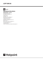 Hotpoint LSFF 8M126 Operating Instructions Manual