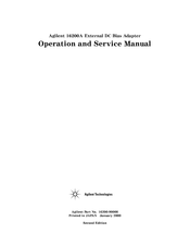 Agilent Technologies 16200A Operation And Service Manual