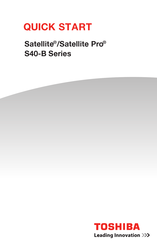 Toshiba Satellite S40-B Series Quick Start Manual