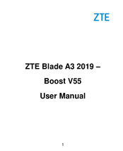 Zte Blade A3 2019 User Manual