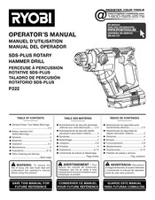 RIDGID SDS-PLUS P222 Operator's Manual