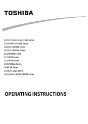 Toshiba 32 L/W29 Series Operating Instructions Manual