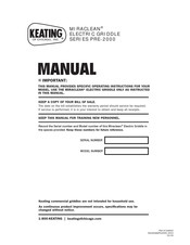 Keating Of Chicago MIRACLEAN PRE-2000 Manual