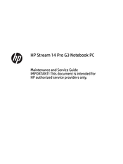 HP Stream 14 Pro G3 Service Manual