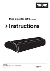 Thule 428222 Instructions Manual