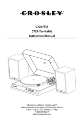 Crosley C72A-WA Instruction Manual