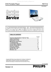 Philips PET712 Service Manual