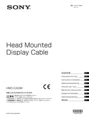 Sony HMO-CA50M Instructions For Use Manual