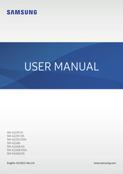 Samsung A22 User Manual