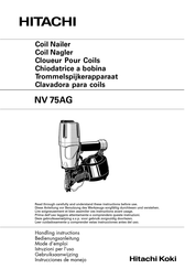 Hitachi NV 75AG Handling Instructions Manual