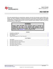 Texas Instruments INA149EVM User Manual