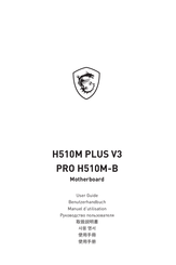 MSI PRO H510M-B User Manual