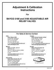 Dixon BAYCO 2180 Adjustment & Calibration Instructions