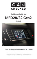 CAN CHECKED MFD28 Gen2 Quick Start Manual