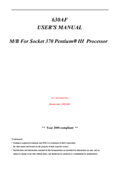 JETWAY J-630AF User Manual