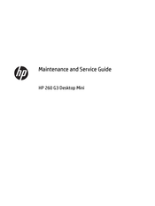 HP 260 G3 Desktop Mini Business Maintenance And Service Manual