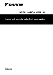 Daikin EKHBX016BA Installation Manual