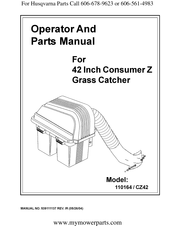 Husqvarna 110164 / CZ42 Operator And Parts Manual