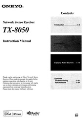 Onkyo TX-8050 Instruction Manual