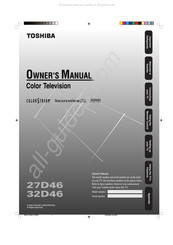 Toshiba 32D46 Owner's Manual