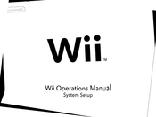 Nintendo Wii Operation Manual