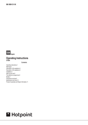 Hotpoint SX 838 C 0 X Operating Instructions Manual